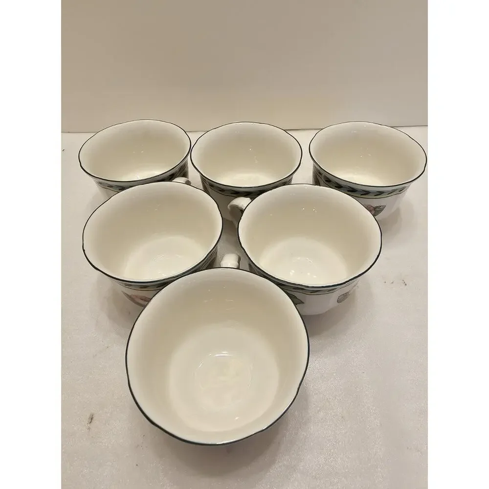 Villeroy & Boch French Garden‎ Lemon Fruit Tea Coffee Cup Cup Set Of 6